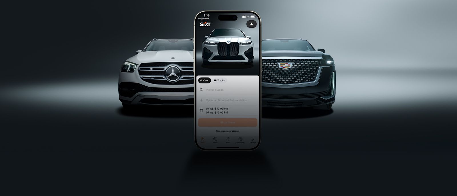 Book with the SIXT app