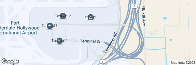 Google Maps Fort Lauderdale Airport (FLL), FLL Car Rental Center 600 Terminal Dr, Fort Lauderdale, FL 33315-3618, United States of America